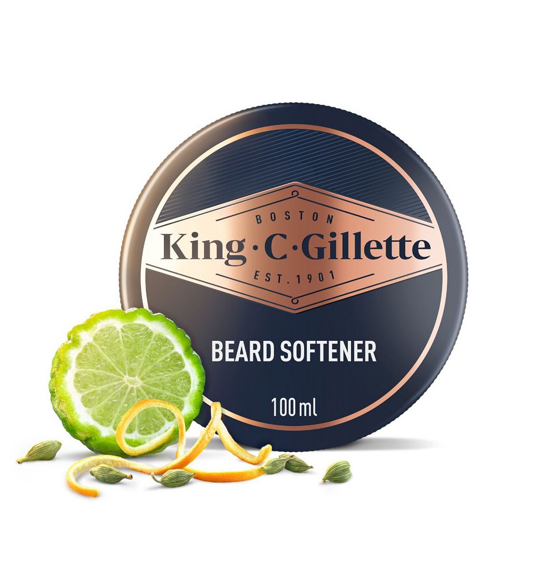 Gillette King C. Men's Beard Softener, Lightweight & Deep Conditioning 100ml
