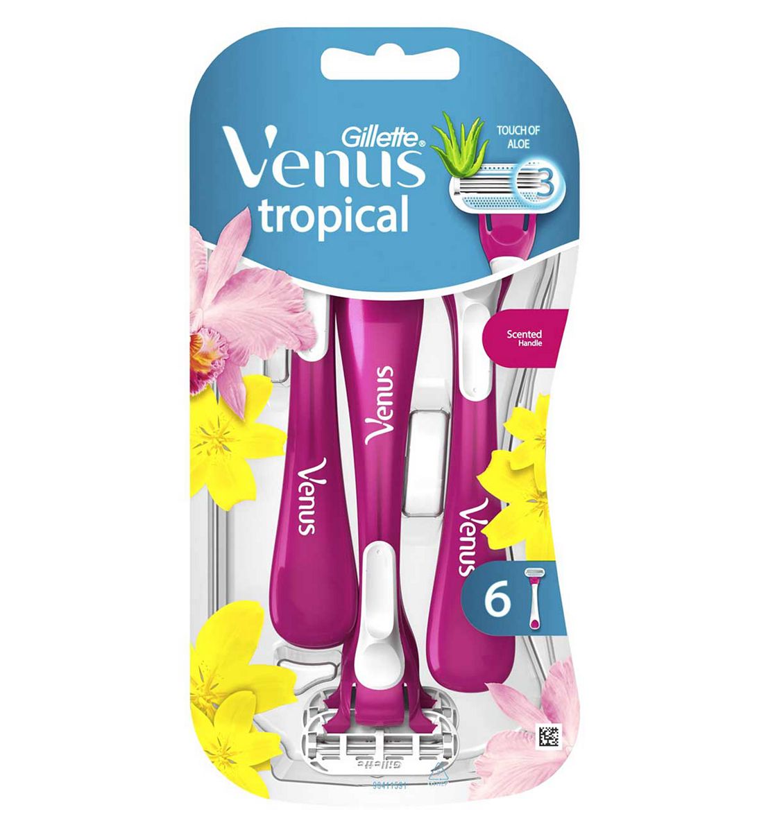 Gillette Venus Tropical Disposable Razors, Pack Of 6 Br/>