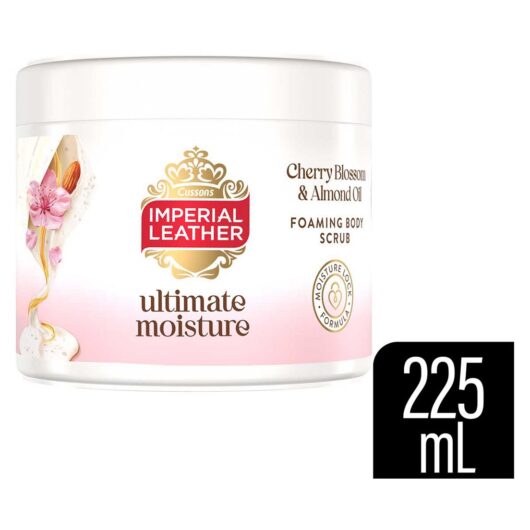 Imperial Leather Ultimate Moisture Foaming Body Scrub Cherry Blossom And Almond Oil 225ml