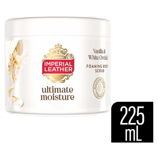 Imperial Leather Ultimate Moisture Foaming Body Scrub Vanilla And White Orchid 225ml