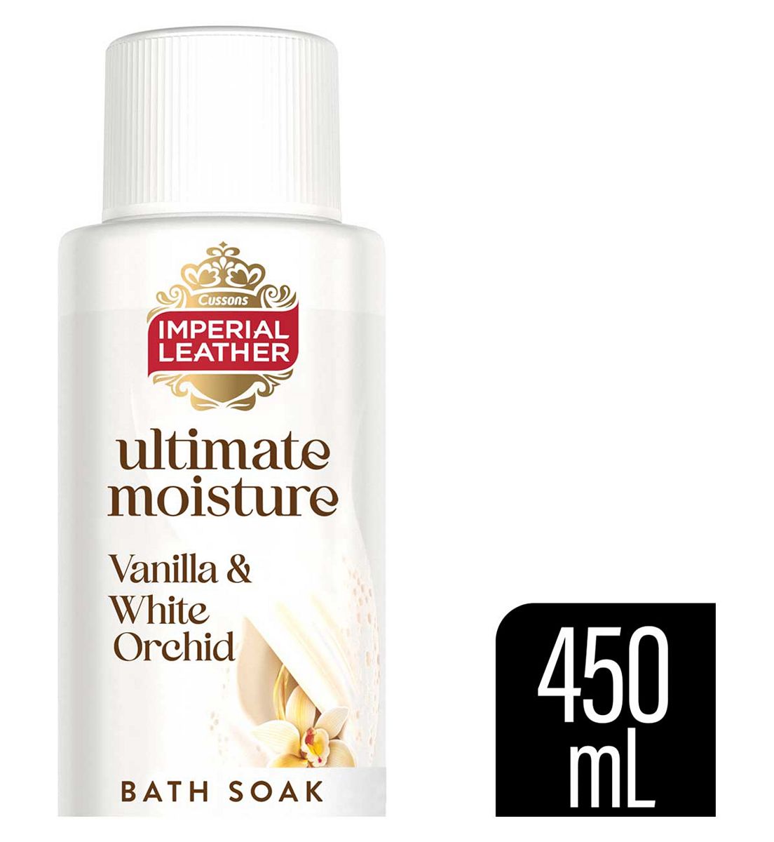 Imperial Leather Ultimate Moisture Vanilla And White Orchid Foaming Bath Soak 450ml