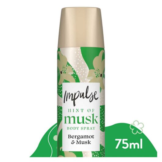 Impulse Body Spray Deodorant Hint Of Musk 75ml