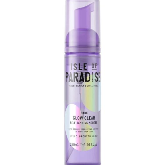 Isle Of Paradise Glow Clear Self Tanning Mousse Dark200 ml, 200ml