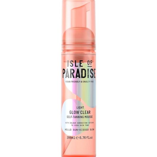 Isle Of Paradise Glow Clear Self Tanning Mousse Light200 ml, 200ml