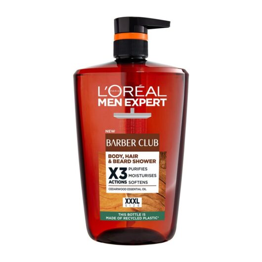 L'Oreal Men Expert L'oréal Men Expert Barber Club Shower Gel Xxl 3-In-1 Wash For Body, Hair & Beard 1L