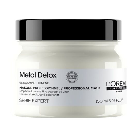 L'Oreal Professionnel Metal Detox Hair Mask, Prevent Damage And Colour Fade From Hard Water, Hydrating Treatment, 150ml