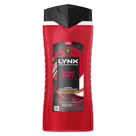 Lynx Fine Fragrance Cherry Spritz Premium Body Wash 400ml