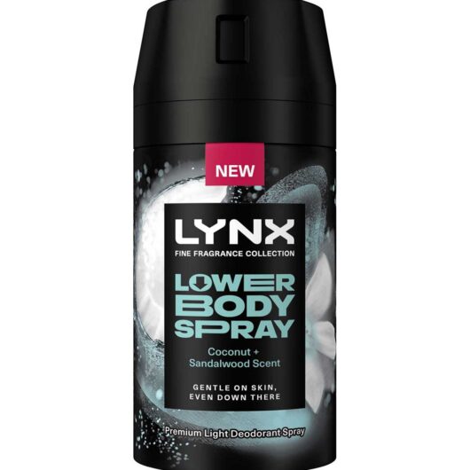 Lynx Fine Fragrance Coconut + Sandalwood 72Hr Lower Body Spray 100ml