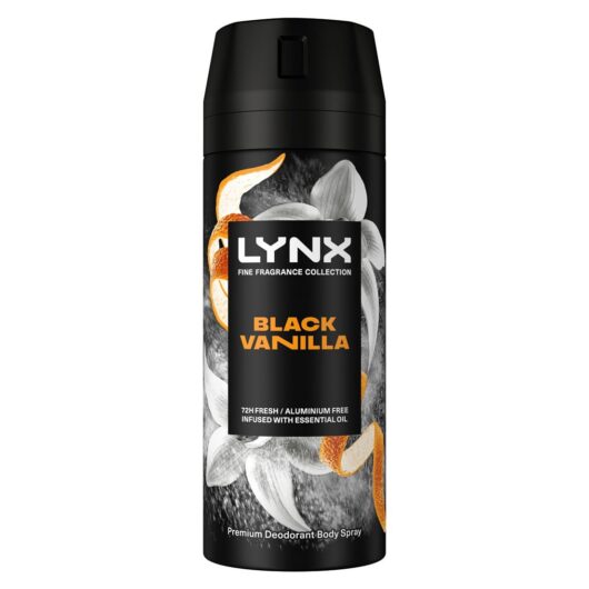 Lynx Fine Fragrance Collection Premium Body Spray Black Vanilla 150ml