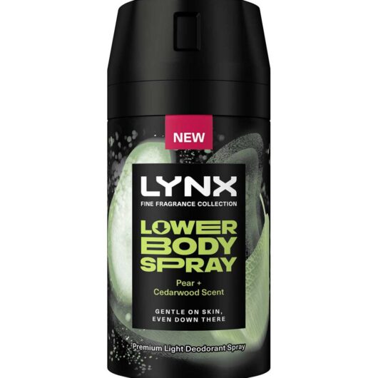 Lynx Fine Fragrance Pear + Cedarwood 72Hr Lower Body Spray 100ml