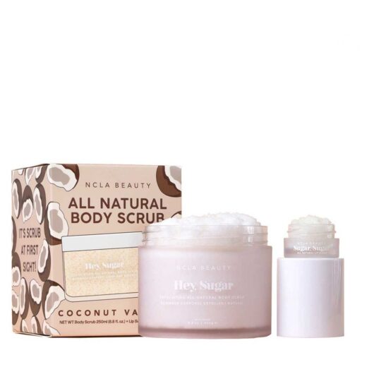 NCLA Beauty Ncla Hey Sugar Coconut Vanilla Lip & Body Scrub 2 Pcs Set - 5Ml Mini +250 ml