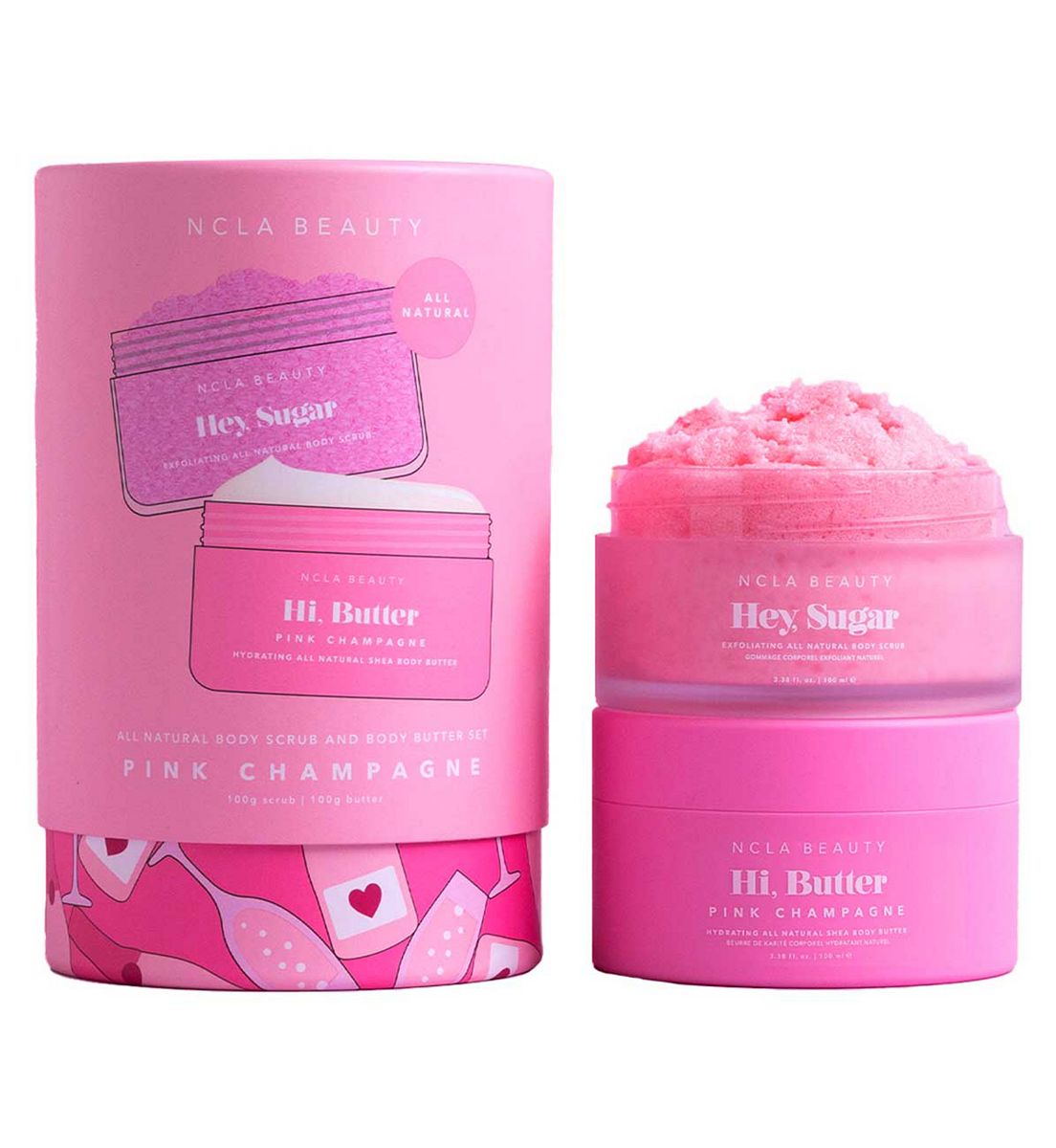 NCLA Beauty Ncla Pink Champagne Body Care Set - 2 Pcs 100Ml Each