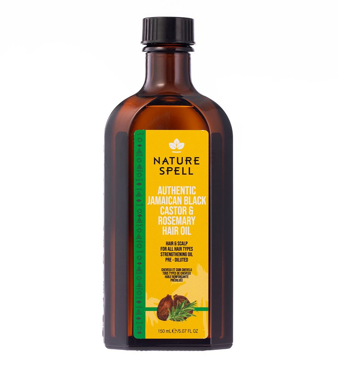 Nature Spell Authentic Jamaican Black Castor Oil With Rosemary 150ml
