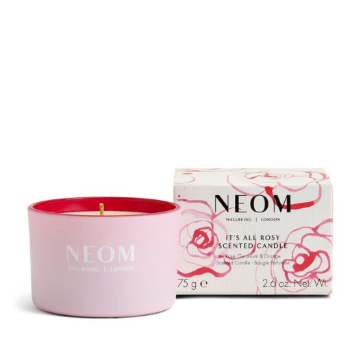 Neom Wellbeing It's All Rosy Travel Candle 75g