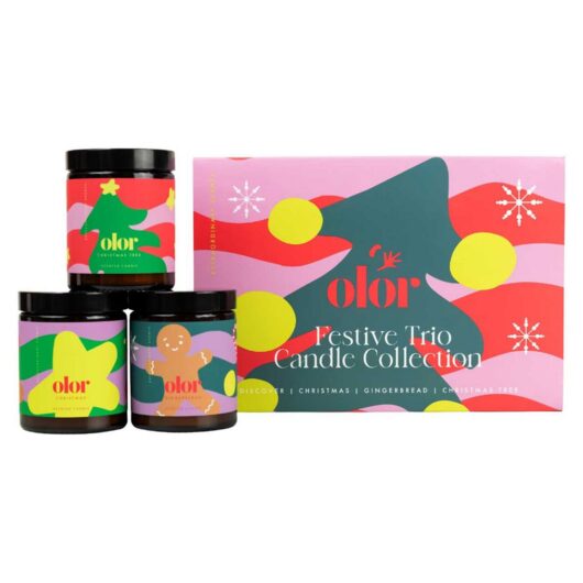 OLOR Festive Trio Candle Collection Gift Set