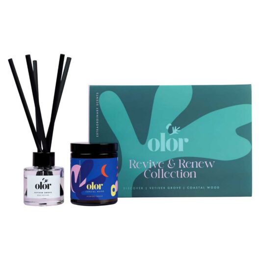 OLOR Revive And Renew Collection Candle Diffuser Gift Set