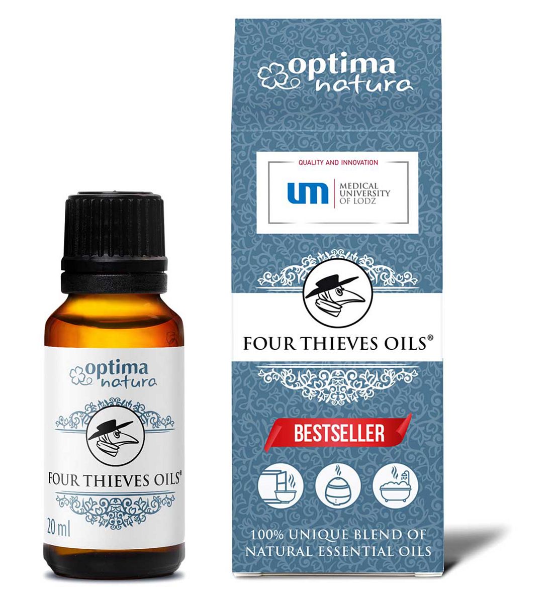 OPTIMA NATURA Four Thieves Oils Aromatherapy 20ml
