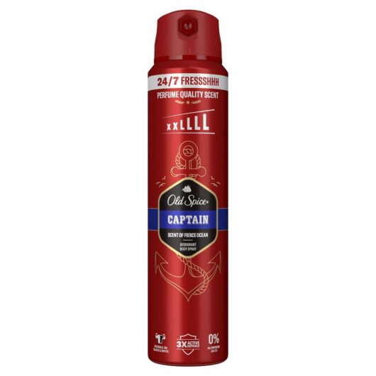 Old Spice Captain Men's Deodorant Body Spray250 ml, 250ml