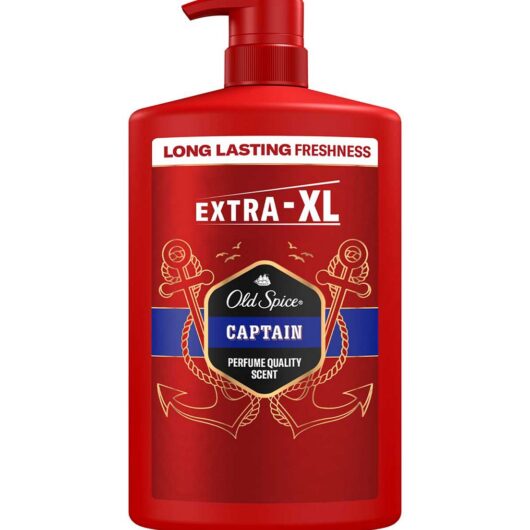 Old Spice Captain Men's Shower Gel & Shampoo 1000Ml Multi-Use 3-In-1 Hair-Face-Body Wash