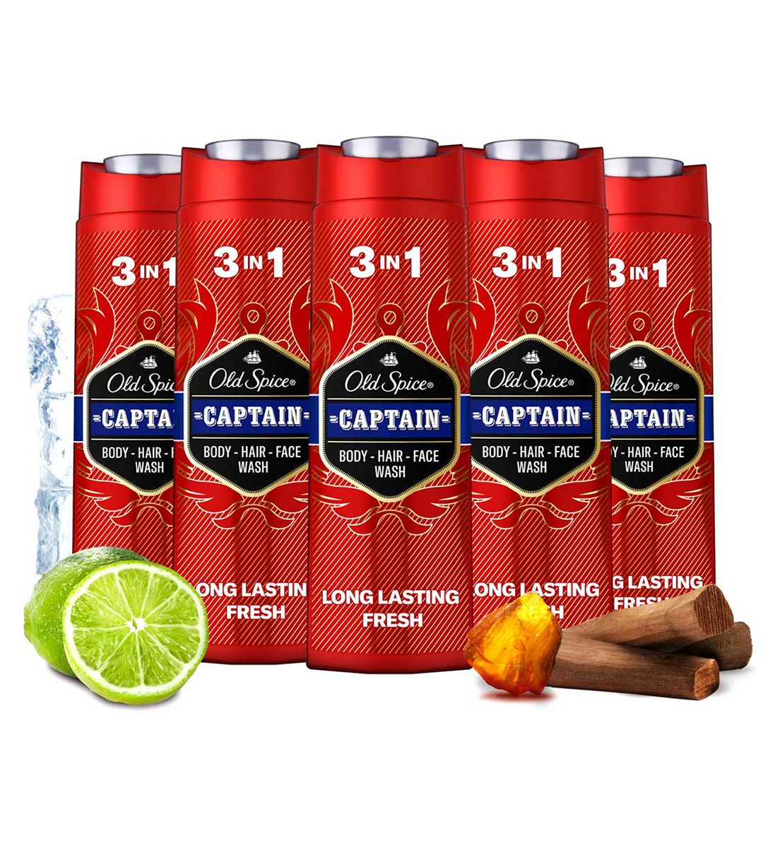 Old Spice Captain Shower Gel Bundle X5