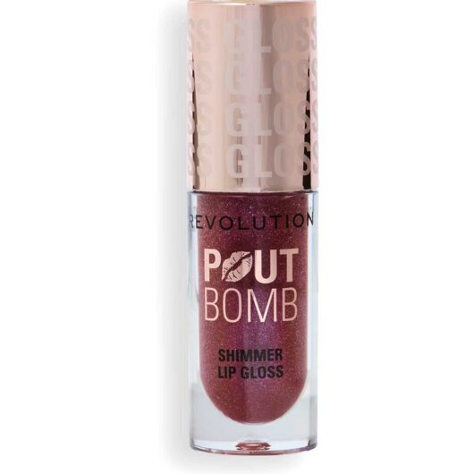Revolution Pout Bomb Shimmer Gloss Shine Pink 4.5ml