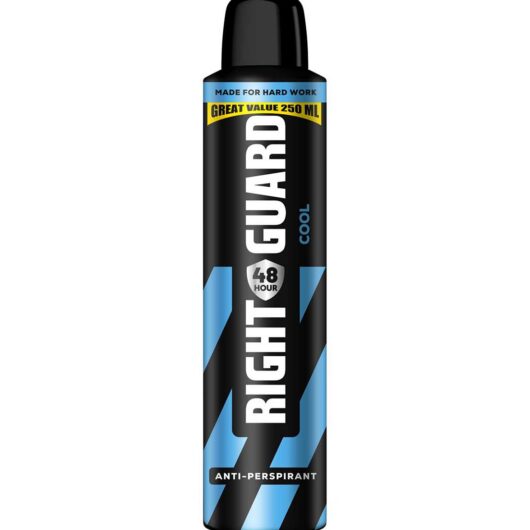 Right Guard Men 48H Cool Antiperspirant Deodorant250 ml, 250ml