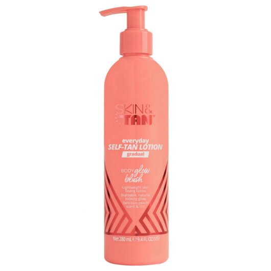 Skin & Tan Body Glow Gradual Self Tan Lotion Blush 280ml