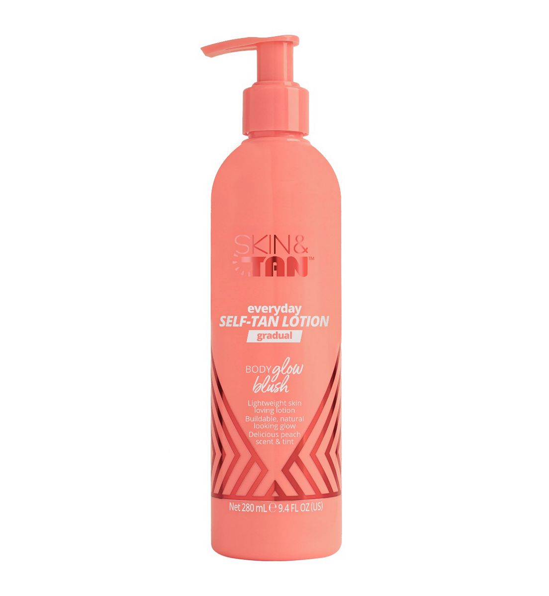 Skin & Tan Body Glow Gradual Self Tan Lotion Blush 280ml