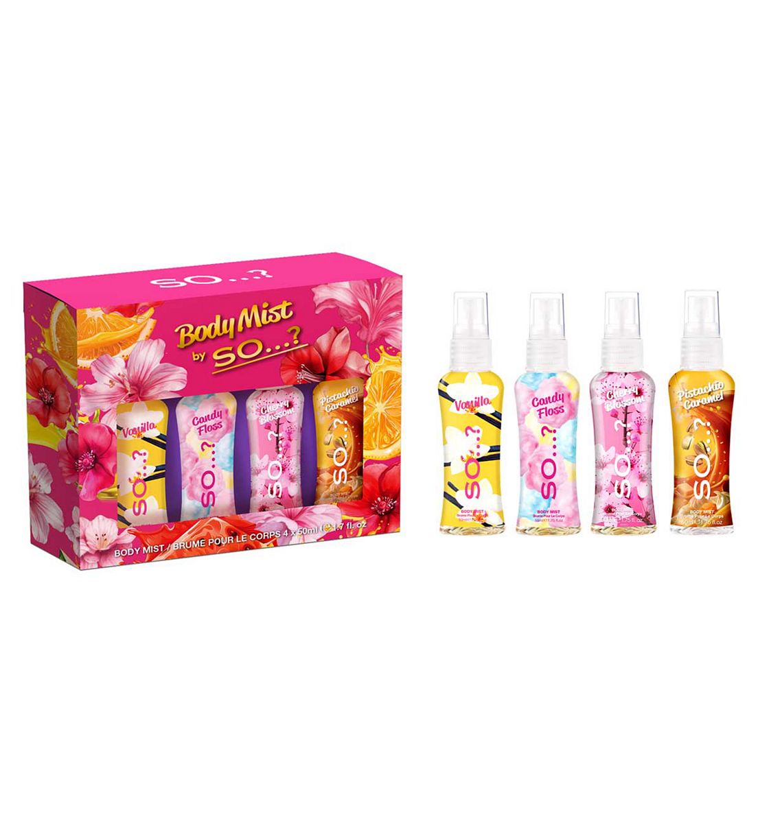 So...? Body Mist By So...? Mini Set 4 X 50ml