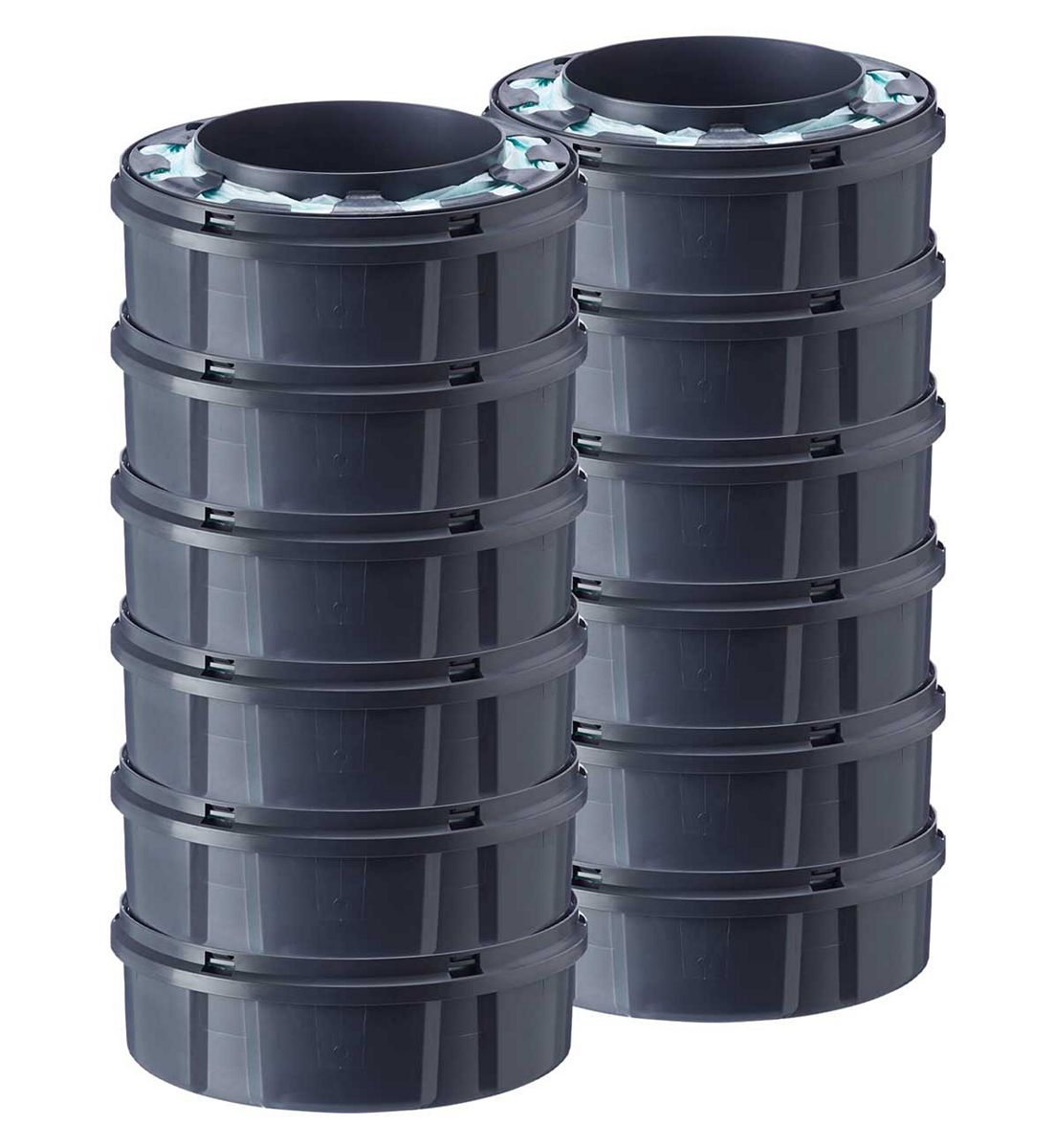 Tommee Tippee Twist & Click Nappy Bin Refill Cassettes, Pack Of 12