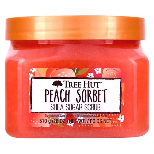 Tree Hut Shea Sugar Body Scrub Peach Sorbet 510g