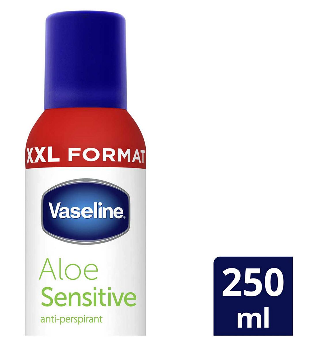 Vaseline Aloe Sensitive Anti-Perspirant Deodorant Aerosol250 ml, 250ml