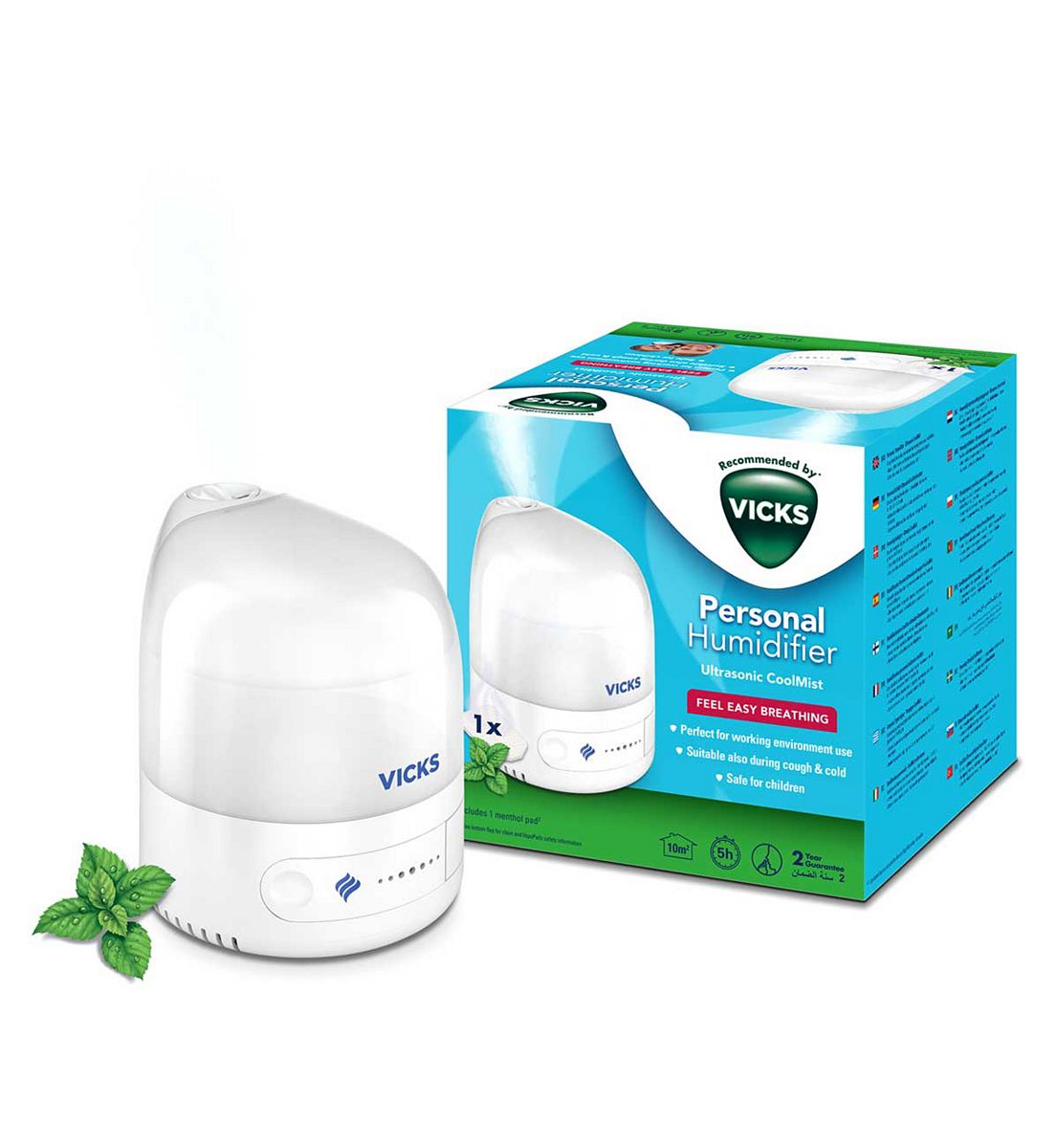Vicks Ultrasonic Coolmist Personal Humidifier