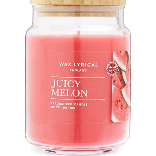 Wax Lyrical Large 475G Wax Filled Jar Juicy Melon