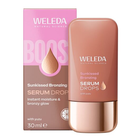 Weleda Sunkissed Bronzing Face Serum Drops With Yuzu 100 Percent Certified Natural Organic Vegan 30ml