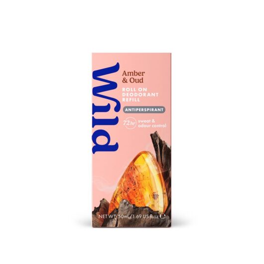 Wild Antiperspirant Amber And Oud Roll On Refill 50ml