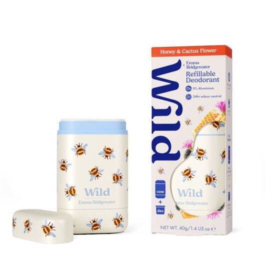 Wild Emma Bridgewater Bee Case And Honey & Cactus Flower Deodorant 40g