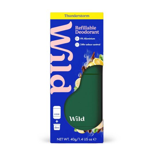 Wild Forest Green Case And Thunderstorm Deodorant Refill 40g