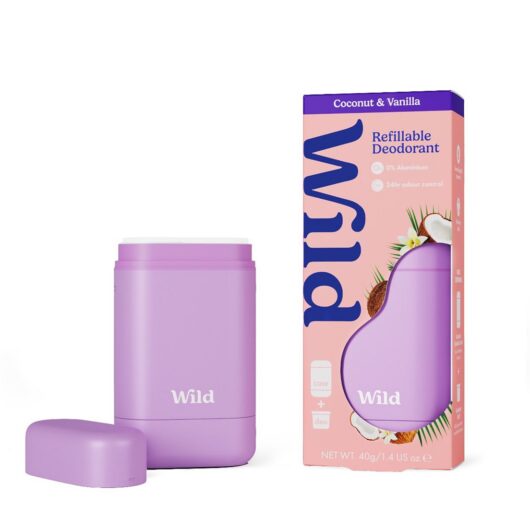 Wild Purple Case And Coconut & Vanilla Deodorant Refill - Starter Pack